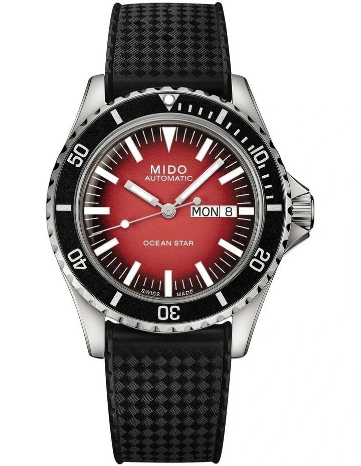 Best Pirce βοΈ Mido Ocean Star Tribute Gradient In Red β