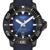 Best Sale 🎉 Tissot Seastar 2000 Professional Powermatic 80 T1206073704100 Automatic ⌚ Watch In Blue 🎁