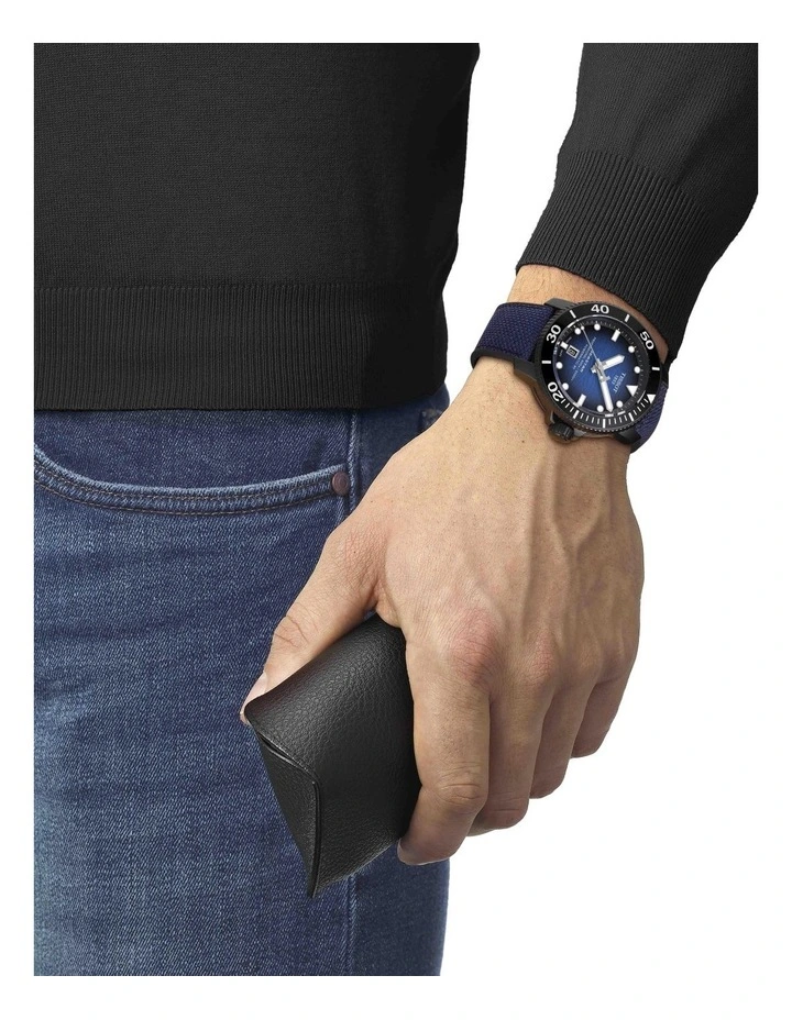 Best Sale π Tissot Seastar 2000 Professional Powermatic 80 T1206073704100 Automatic β Watch In Blue π - Image 5