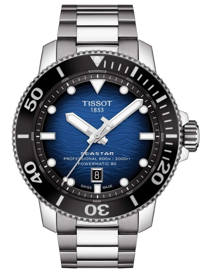 New π Tissot Seastar 2000 Professional Powermatic 80 T1206071104101 Automatic β Watch Blue π