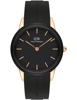 Cheap π Daniel Wellington Iconic Motion 40mm Black/Rose Gold Rubber β Watch π―