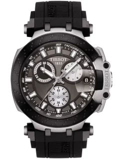 Hot Sale 😀 Tissot T-Race Chronograph T1154172706100 ⌚ Watch In Black 🎉