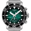 Flash Sale 🥰 Tissot Seastar 1000 Chronograph T1204171109100 ⌚ Watch In Green 💯