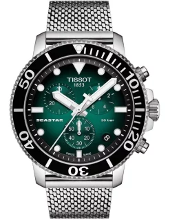 Flash Sale π₯° Tissot Seastar 1000 Chronograph T1204171109100 β Watch In Green π―