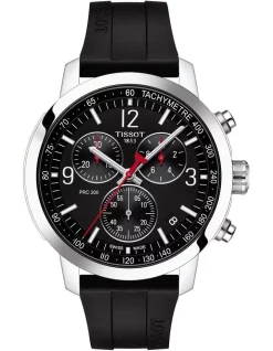 Flash Sale 😉 Tissot PRC 200 Chronograph T1144171705700 ⌚ Watch In Black 💯