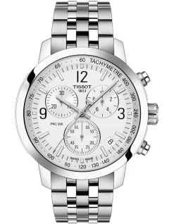 Buy βοΈ Tissot PRC 200 Chronograph T1144171103700 β Watch In Silver π