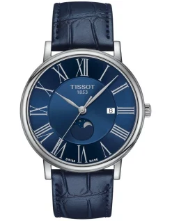 Best Pirce ❤️ Tissot Carson Premium Moonphase T1224231604300 ⌚ Watch In Blue ⌛