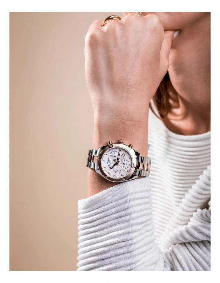 Coupon โค๏ธ Tissot PR 100 Sport Chic Chronograph T1019172211600 โ Watch In Pearl Grey/Rose Gold ๐ 2 Coupon โค๏ธ Tissot PR 100 Sport Chic Chronograph T1019172211600 โ Watch In Pearl Grey/Rose Gold ๐ - Image 2