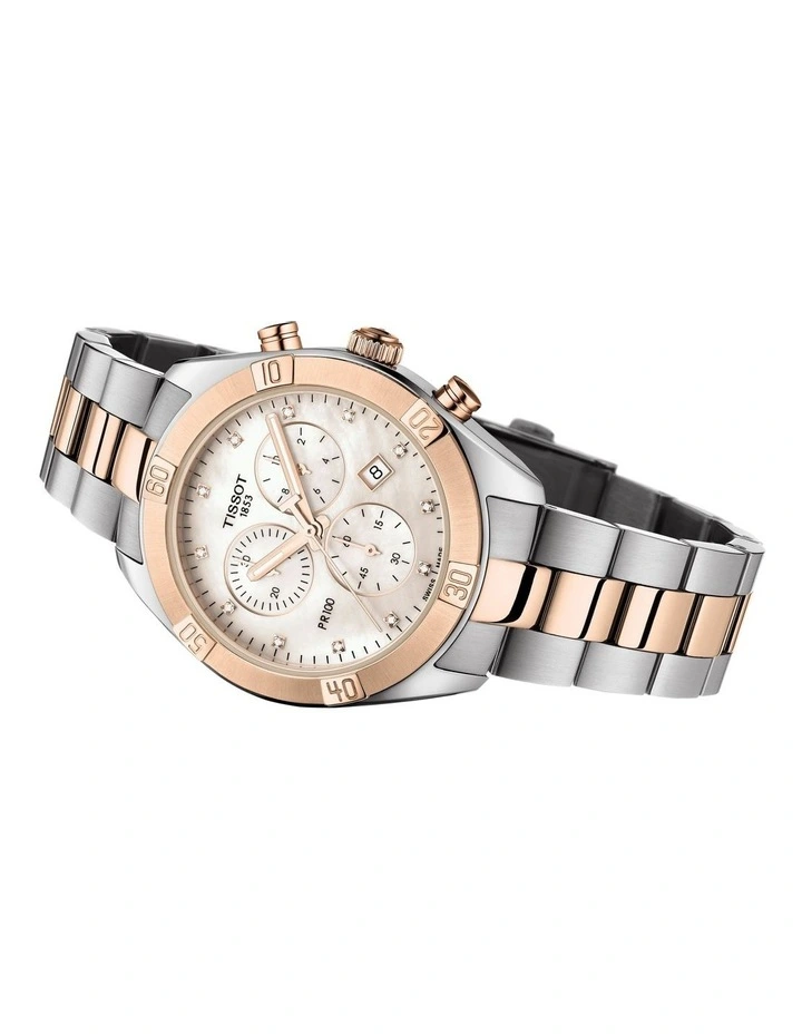 Coupon โค๏ธ Tissot PR 100 Sport Chic Chronograph T1019172211600 โ Watch In Pearl Grey/Rose Gold ๐ 3 Coupon โค๏ธ Tissot PR 100 Sport Chic Chronograph T1019172211600 โ Watch In Pearl Grey/Rose Gold ๐ - Image 3