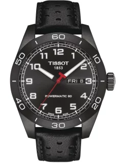 Promo 🔥 Tissot PRS 516 Powermatic 80 Automatic ⌚ Watch In Black 🎁