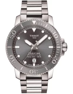 Best Pirce 🤩 Tissot Seastar 1000 Powermatic 80 T1204071108101 Automatic ⌚ Watch In Grey ⭐