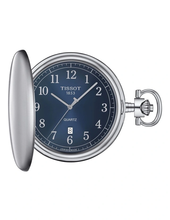 Coupon ❤️ Tissot Savonnette T8624101904200 Pocket ⌚ Watch In Blue 🥰 1 Coupon ❤️ Tissot Savonnette T8624101904200 Pocket ⌚ Watch In Blue 🥰