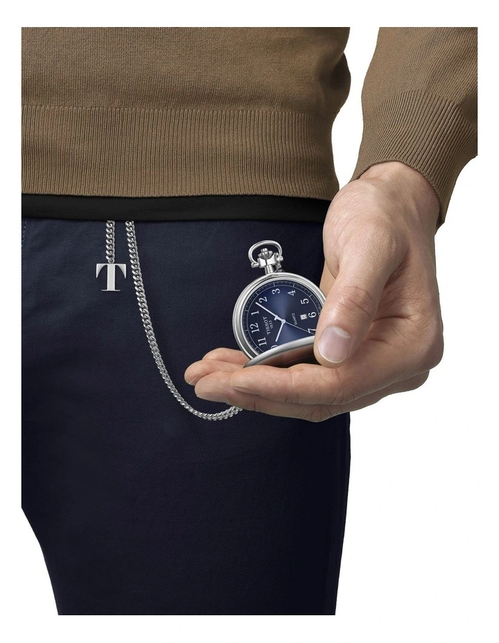 Coupon ❤️ Tissot Savonnette T8624101904200 Pocket ⌚ Watch In Blue 🥰 2 Coupon ❤️ Tissot Savonnette T8624101904200 Pocket ⌚ Watch In Blue 🥰 - Image 2