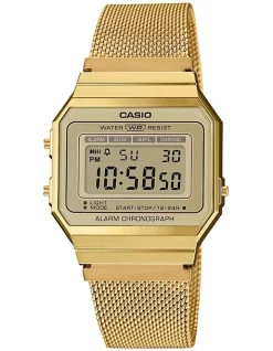 Flash Sale 🤩 Casio Gold Vintage Digital ⌚ Watch With Stainless Mesh Band A700WMG 9A 🛒