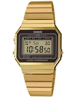 Cheap 🤩 Casio Gold Vintage Gold Digital ⌚ Watch With Stainless Band A700WG 9A 🌟