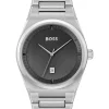 Buy ✔️ Hugo Boss Steer Grey Dial Stainless Steel Qtz ⌚ Watch 1513992 🌟