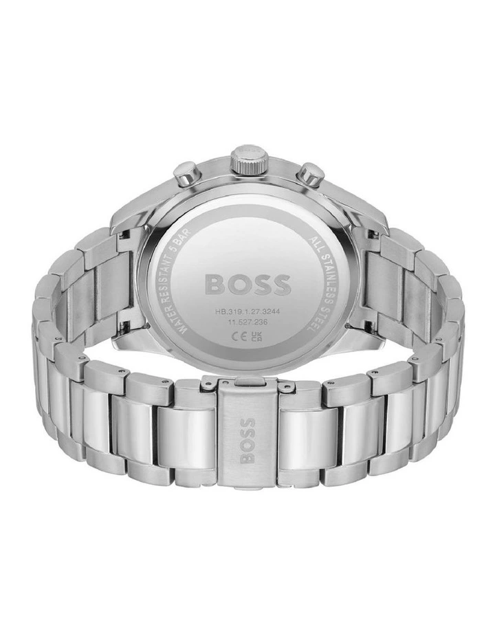 Best Sale π Hugo Boss View Blue Dial Stainless Steel Qtz Chrono β Watch 1513989 π - Image 3