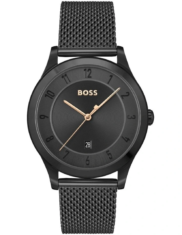 Best deal π€© Hugo Boss Purity Black Steel Qtz β Watch 1513986 π§¨