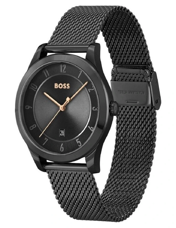 Best deal π€© Hugo Boss Purity Black Steel Qtz β Watch 1513986 𧨠- Image 2