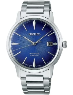 Discount 🔥 Seiko Presage Modern Cocktail Automatic SRPJ13J ⌚ Watch In Silver 🔔