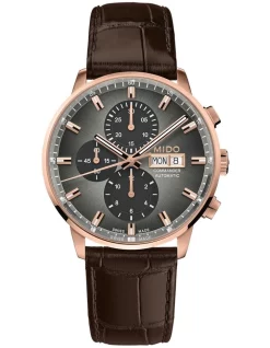 Cheap ⌛ Mido Commander Chronograph M0164143608100 ⌚ Watch In Brown 😍