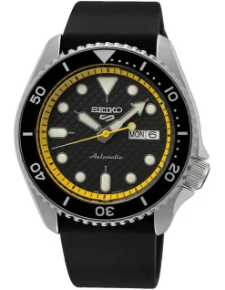 New β Seiko 5 Sports Special Edition Podium Yellow Black β Watch SRPJ07K π₯°
