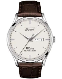 Cheapest ✨ Tissot Heritage Visodate Powermatic 80 T1184301627100 Automatic ⌚ Watch In Silver 😀