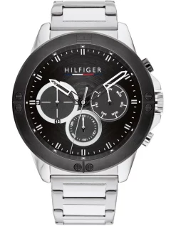 Top 10 👏 Tommy Hilfiger Quartz Multifunction Black Stainless Steel ⌚ Watch 1791890 😉