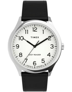 Top 10 🎁 Timex Easy Reader Black Leather ⌚ Watch ⌛