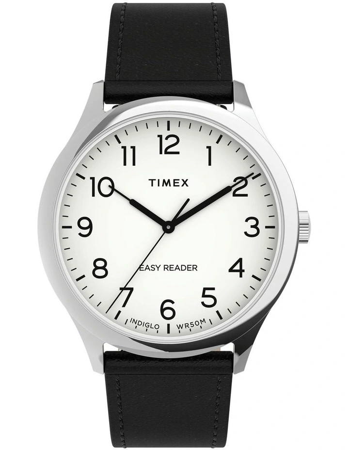 Top 10 π Timex Easy Reader Black Leather β Watch β
