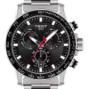 Promo 🎉 Tissot Supersport Chrono T1256171105100 ⌚ Watch In Black 👏
