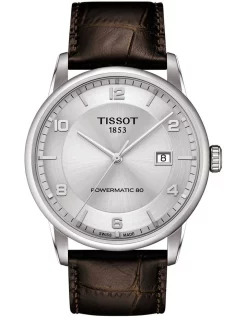 Deals 😀 Tissot Luxury Powermatic 80 T0864071603700 Automatic ⌚ Watch In Silver 🔔