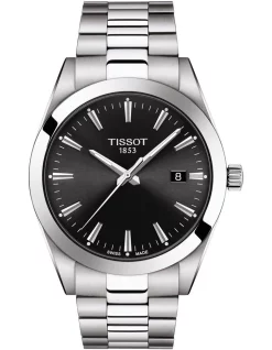 Outlet ✨ Tissot Gentleman T1274101105100 Quartz ⌚ Watch In Black ⌛