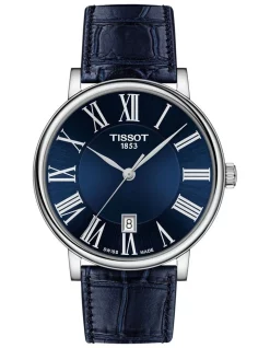 Flash Sale 🔔 Tissot Carson Premium T1224101604300 ⌚ Watch In Blue ❤️