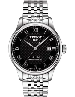 Cheapest ⭐ Tissot Le Locle Powermatic 80 T0064071105300 Automatic ⌚ Watch In Black ❤️