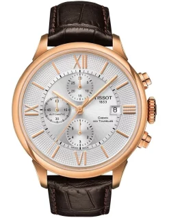 Promo 😍 Tissot Chemin Des Tourelles Automatic Chronograph T0994273603800 ⌚ Watch In Rose Gold 🛒