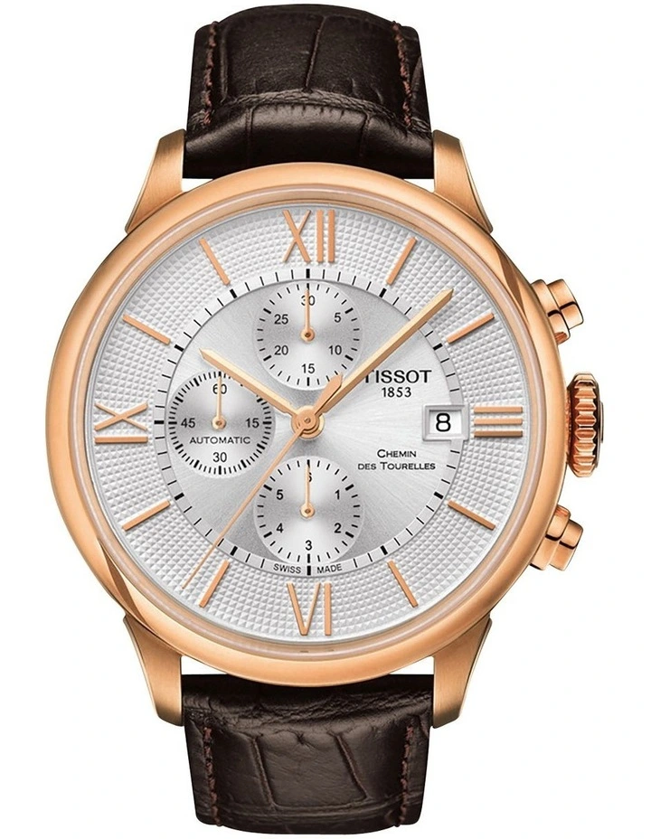 Promo π Tissot Chemin Des Tourelles Automatic Chronograph T0994273603800 β Watch In Rose Gold π