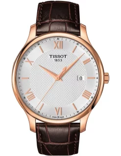 Budget 😀 Tissot Tradition T0636103603800 ⌚ Watch In Rose Gold 🔥