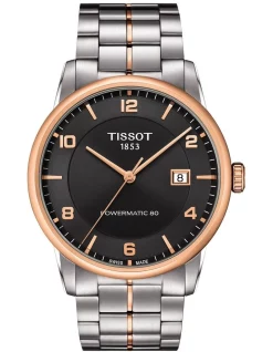 Coupon 🛒 Tissot Luxury Powermatic 80 T0864072206700 Automatic ⌚ Watch In Anthracite 👏