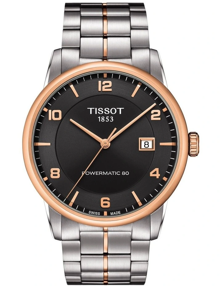 Coupon π Tissot Luxury Powermatic 80 T0864072206700 Automatic β Watch In Anthracite π