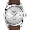 Cheap 🔥 Tissot Gentleman Powermatic 80 Silicium T1274071603100 Automatic ⌚ Watch In Silver ✨