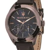 Cheapest ✨ Maserati Traguardo Blue Leather Chronograph ⌚ Watch R8871612008 ⭐