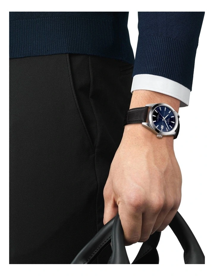 Hot Sale π Tissot Gentleman Powermatic 80 Silicium T1274071604101 Automatic β Watch In Blue βοΈ - Image 2