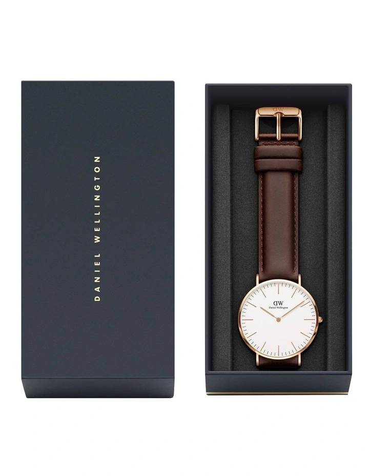 Cheapest β Daniel Wellington 40mm Classic Bristol Rose Gold Leather β Watch β€οΈ - Image 6