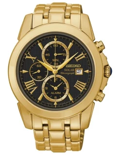 Promo π Seiko Le Grand 41.5mm Gold Sport Chronograph β Watch SSC196P 9 β