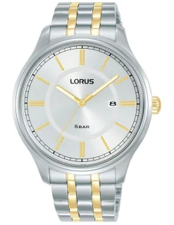 Deals 👍 Lorus Two Tone Stainless Steel Analogue 👗 Dress ⌚ Watch In Silver/Gold ⌛