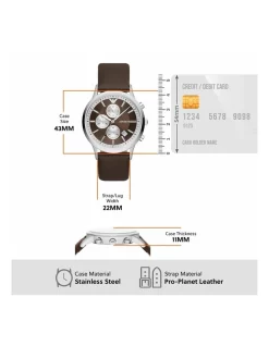 Buy 😀 Emporio Armani Chronograph AR11490 ⌚ Watch In Brown 😀 -Tissot Shop unnamed file 769