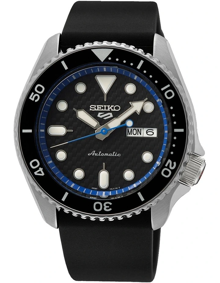 Brand new ๐ Seiko 5 Sports Special Edition Podium Blue Black โ Watch SRPJ05K ๐