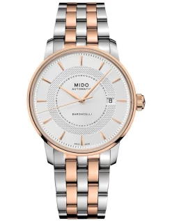 Outlet ✨ Mido Baroncelli Signature ⌚ Watch In Silver 😍