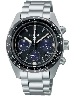 Cheap β Seiko Prospex Speedtimer Black Dial SIlver β Watch SSC819P π